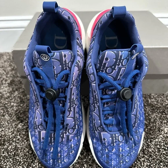 Dior B24 Oblique Monogram Purple Runner Techincal Shoes